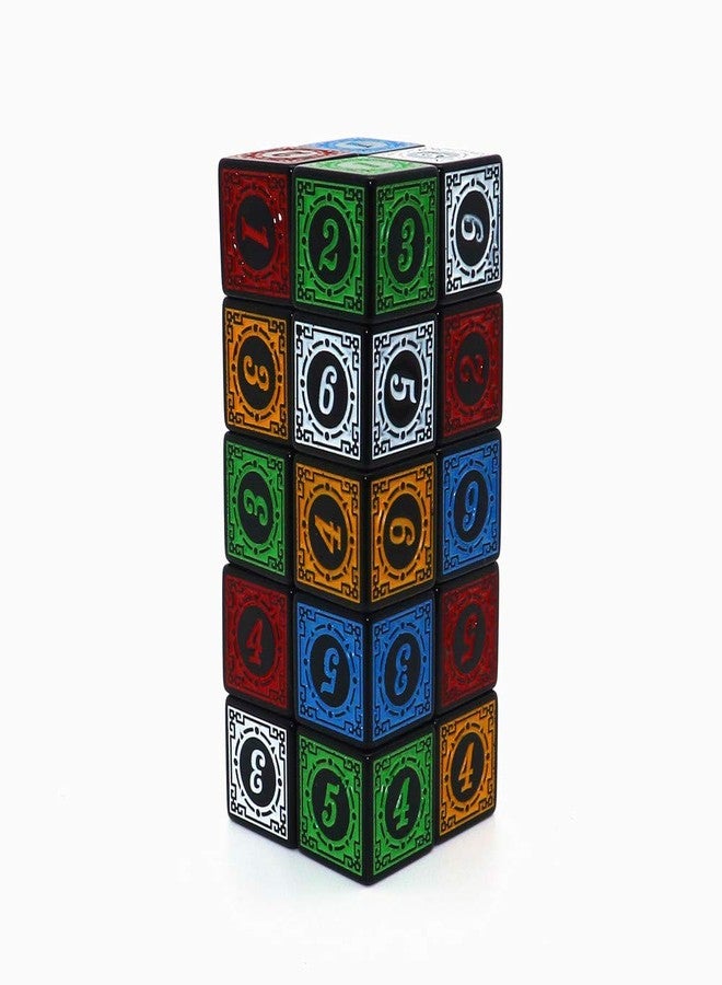 CREEBUY 20 Pcs 16MM Solid 6-Sided D6 Game Dice 4 X 5 Colors D6 Rainbow Dice for Board Games and Teaching Math Dice Set TRPG Card Games Accessories - Image 4